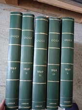 Rivista OGGI annata completa rilegata del 1969 in 5 volumi