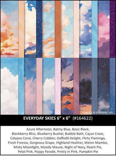 Stampin everyday skies - stampin, up
