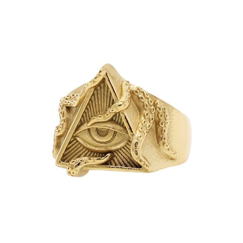 Anello uomo piramide occhio - anello,