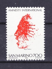 Francobolli San Marino 1982 Amnesty International 700 L.  MNH SAS1106