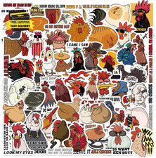 50 pezzi adesivi pollo