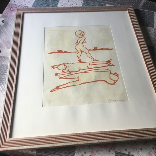 Litografia mino maccari - litografia,