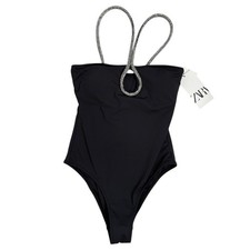 Zara Black One Piece Swimsuit