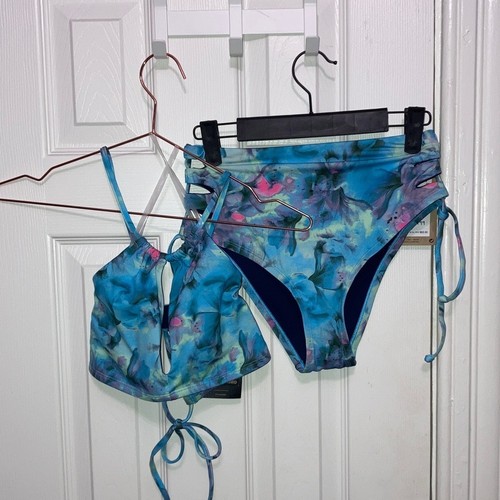 Set bikini nike blu floreale - set,