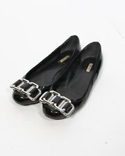 Miu Miu scarpe ballerine donna in vernice nere iconiche N.36