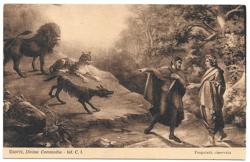 Antica cartolina illustrata - antica,