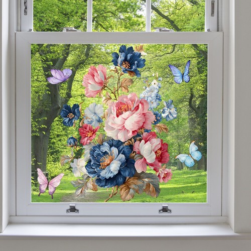 Décalcomanie florale vintage
