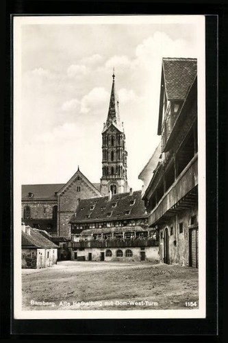 Cartolina bamberga vecchia - cartolina, bamberga,