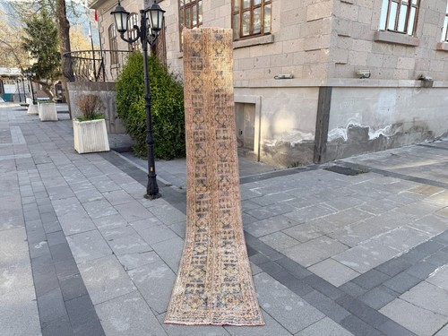 Tappeto vintage turco oushak - vintage,