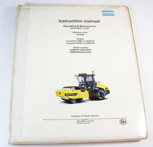 Atlas copco dynapac ca2500 - atlas,