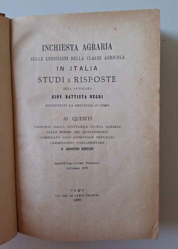 Negri inchiesta agraria - g.b.,