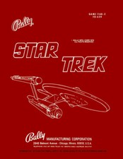 Star Trek Pinball Machine Operations/Service/Repair Manual Bally 1979 PPS zB