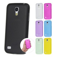 Samsung Galaxy S4 Mini Ultra Slim Opaco Custodia Protettiva Bumper Cover Pelle