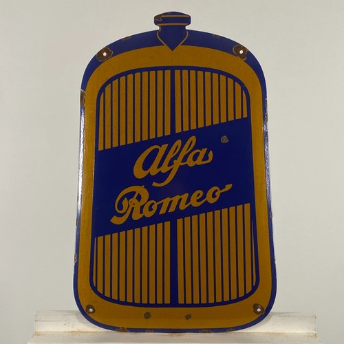 Alfa romeo insegna - romeo, smaltata