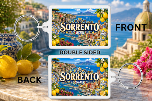 Sorrento italy keyring travel - keyring,
