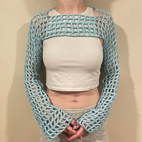 Crop top fatto mano - top, a
