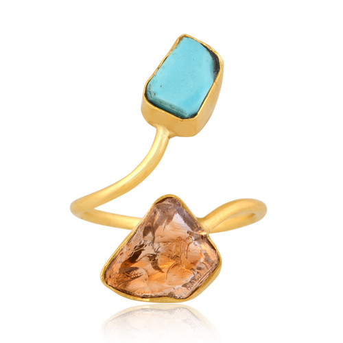 Anello pietra preziosa grezza