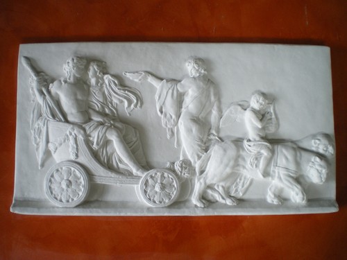 Bassorilievo gesso bianco - in,