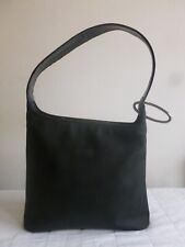 Vintage BLACK shopper hand bag Borsa a mano spalla GHERARDINI Made in Italy