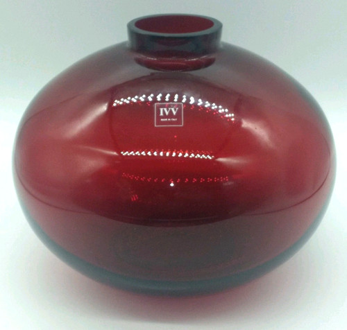 Ivv grande vaso vetro rosso - vaso,