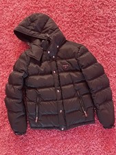 Piumino Prada logo nero taglia