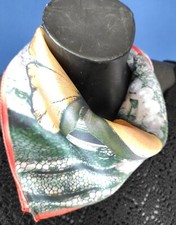 Foulard Pura Seta ? Quadratino 52cm Bandana Girocollo Papillon