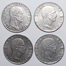 4 Italy 50 Centesimi 1939