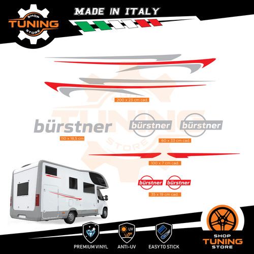 Kit adesivi camper burstner - kit,