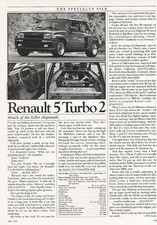 1984 Renault 5 Turbo 2 -