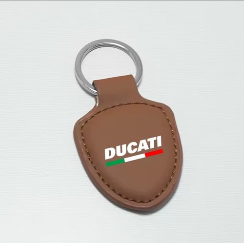 Portachiavi ducati marrone - portachiavi,