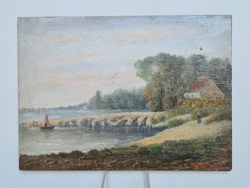 Piccolo quadro olio - olio, su