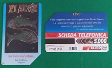  Scheda telefonica usata da lire 5000 Segni Zodiacali PESCI Tiratura 20mila foto