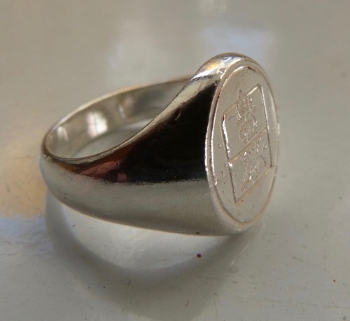 Piccolo anello uomo scudo con - scudo,