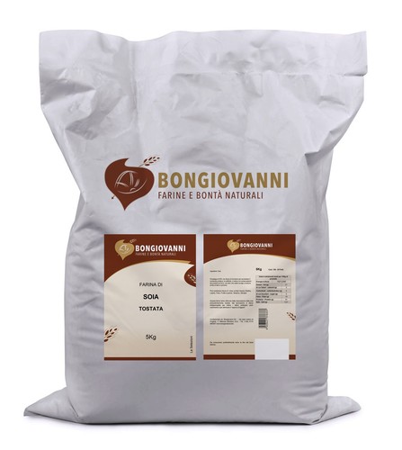 Farina soia tostata 5kg - farina,