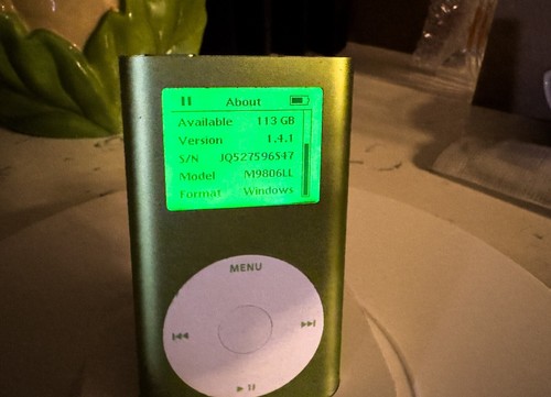 Ipod mini verde modded 256 - ipod,