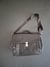 Borsa Tracolla CARPISA in pelle marrone borsetta lavoro  Semi-nuova porta PC