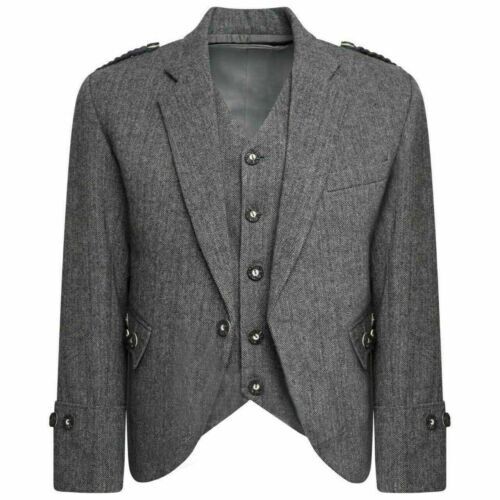 Giacca kilt grigio - , tweed