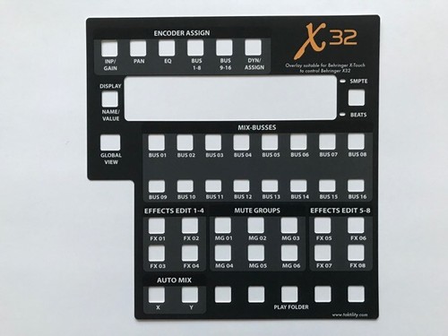 Overlay per behringer - overlay,
