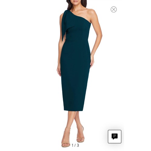 Abito midi monospalla tiffany - abito,
