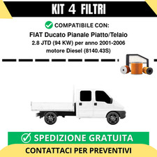 Kit 4 Filtri Tagliando per