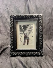 Fotografia erotica in bianco e nero "Young Girl" in bella cornice anni '70