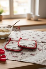Presine cucina con tela aida e