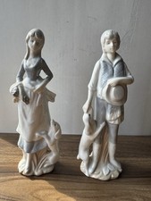 Two Ceramic Figurines Boy &