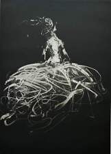 Ballata notturna 1 Luca Bellandi Opera ACQUAFORTE su Carta Quadro Moderno 68x100