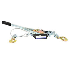 Paranco Verricello Argano Manuale Gancio Traino 2T 2000KG Fune Cavo Acciaio