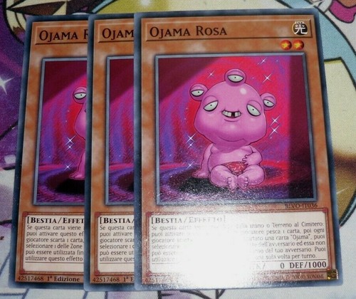 Yugioh ojama rosa comune - 3,