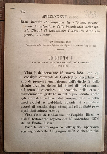 Castelvetro piacentino 1886 - castelvetro,