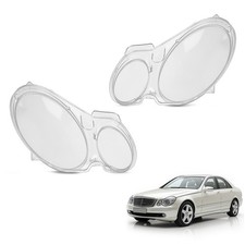 Pair Headlight Lens Cover for