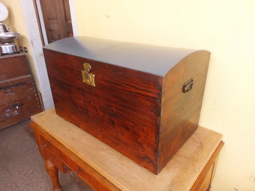 Antico baule legno - antico,