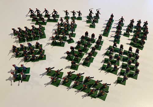 Lot 129 toy soldiers - soldiers, painted